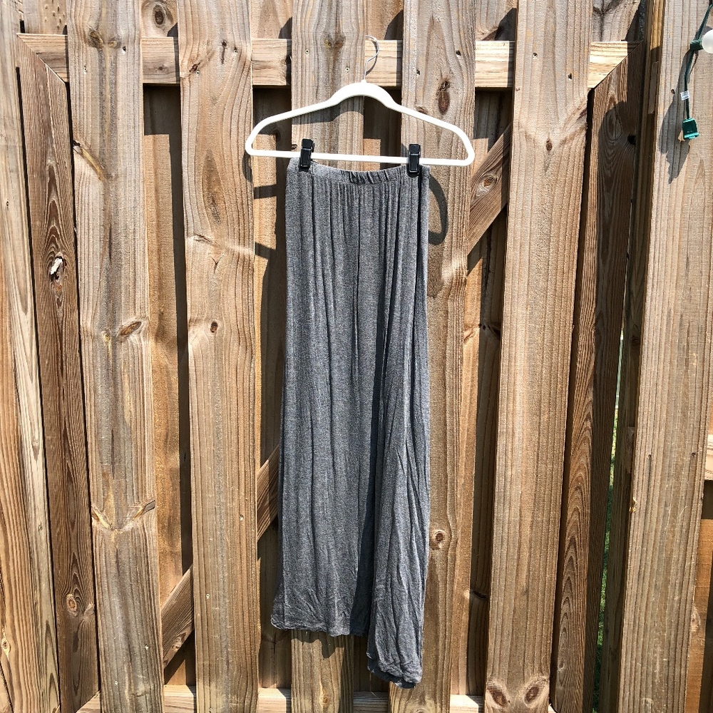 gray maxi skirt